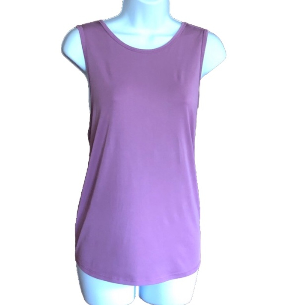 JoyLab Mauve Twist Back Tie Knot Active Tank Top S